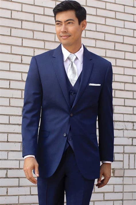 michael kors blue performance wedding suit|michael kors men's suit jacket.